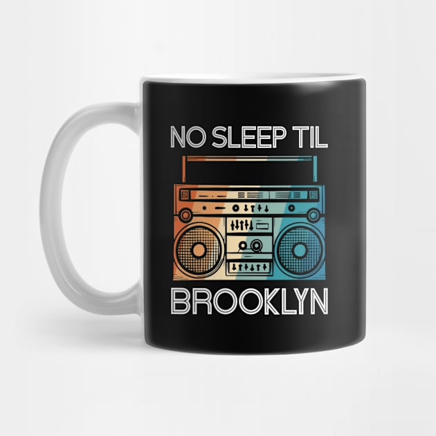 Retro No Sleep Till Brooklyn Vintage Radio by Dimma Viral